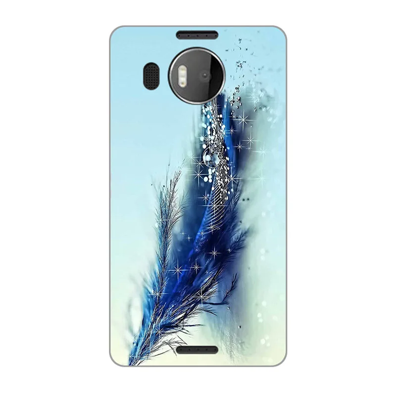 Мягкий чехол для телефона из ТПУ с принтом для microsoft Nokia Lumia 950XL/950 XL Мягкий силиконовый чехол для задней панели с рисунком розы