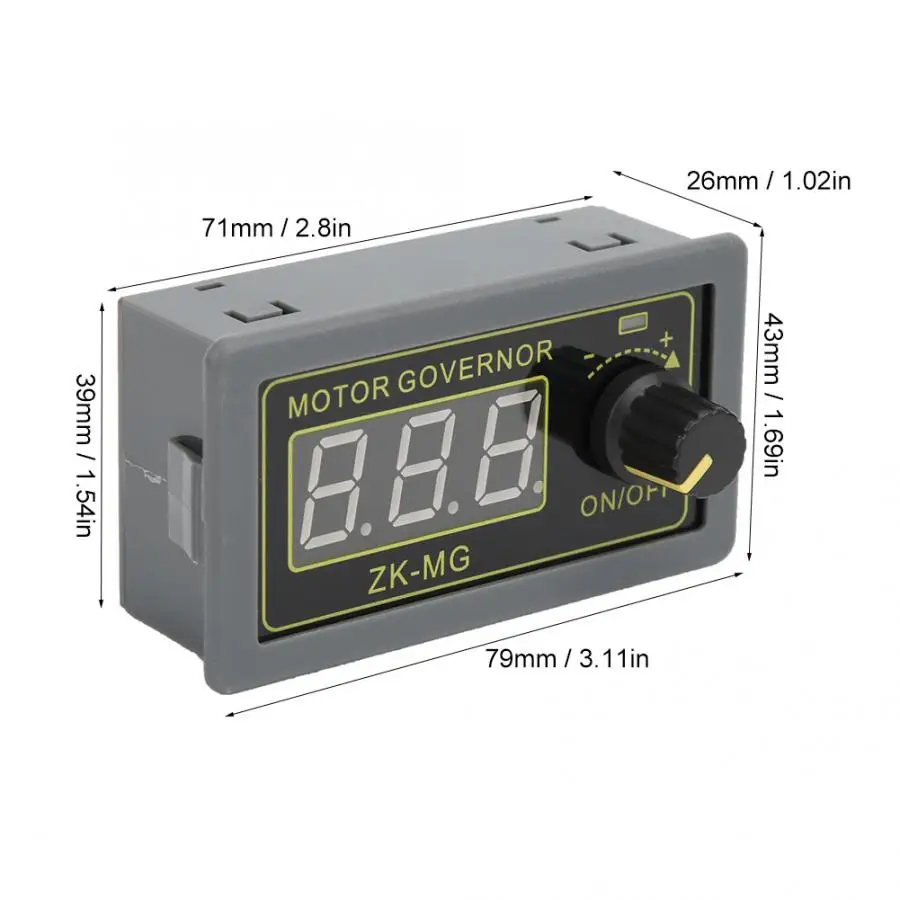 DC Motor Controller PWM Motor Speed Regulator Light Dimmer LED Digital Display Encoder 5V 12V 24V