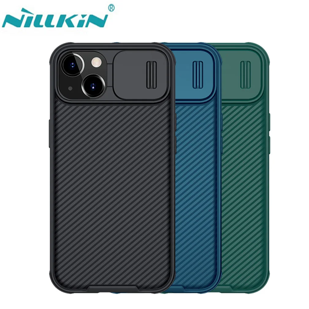 For iPhone 13 13 Pro Max Case Nillkin CamShield Pro Anti-fall Slide Lens Protection Cases For iPhone 13 mini Camera Back Cover