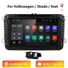DVD de voiture pour Volkswagen, lecteur 2 Din, Android 10, écran 8 pouces, pour modèles Polo, Golf 5, 6, Passat B6, CC, Jetta, Tiguan, Touran, EOS, Sharan, Scirocco, Caddy, avec 4 G, GPS de navigation