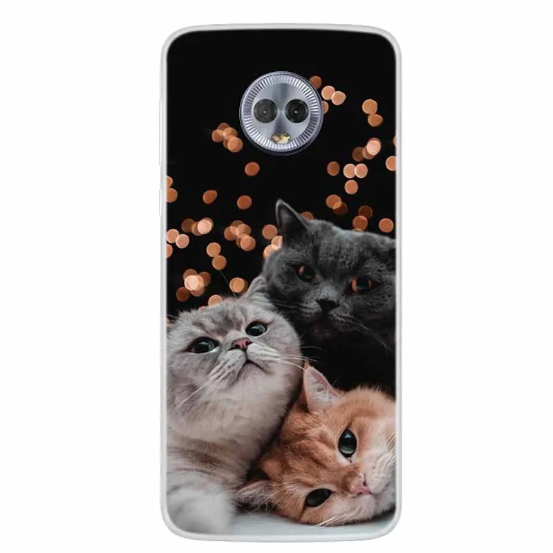 Lovely Cat Soft TPU Silicone Transparent Phone Case | Clear Bumper Cover
