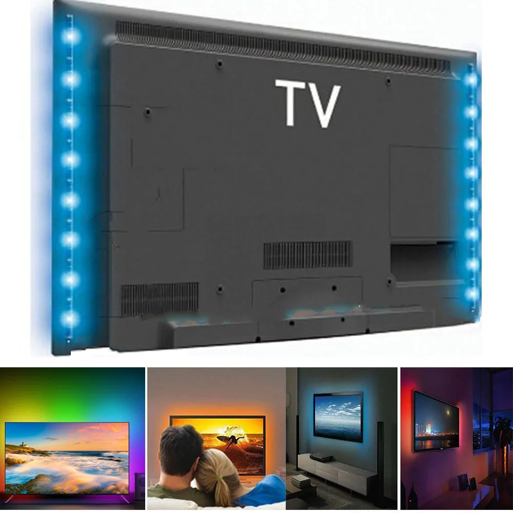 

Smart Pixel LED Light Controller,LED TV Light Strip RGB LED Mood Background Lighting, TV Backlight 16 Colors LED Strip Light