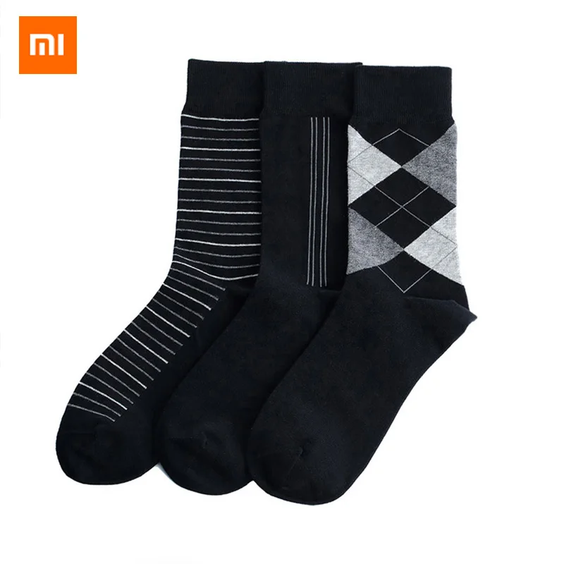 Xiaomi Mijia 365 одежда клетчатые носки Высокое качество чесаный хлопок