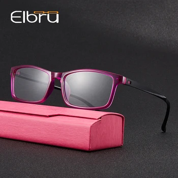 

Elbru Ultralight Reading Glasses Men Women Small Square Reading Presbyopic Eyeglasses With Diopter +1.0 1.5 2.0 2.5 3.0 3.5 4.0