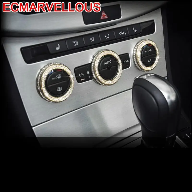 

Auto Air Conditioner Audio Speaker Button Knob Automobile Chromium Car Styling Bright Sequins 13 14 15 16 FOR Volkswagen Magotan