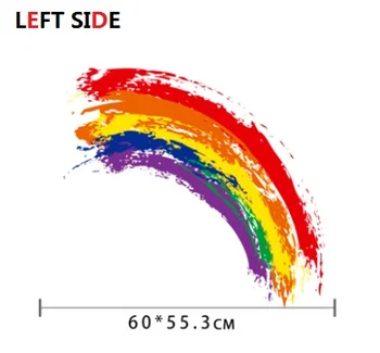 

LEFT SIDE Creative Personality DIY Graffiti Car Sticker Body Pull Flower Modified Decorative Scratched Sunscreen Car Stickers