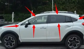 

High-quality stainless steel Strips Car Window Trim Decoration Accessories Car styling For Subaru XV 2012-2014 (12piece)