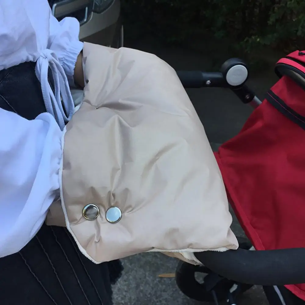 

Baby Stroller Warm Gloves Thickened Fleece Windproof Children'S Car Handle Warm Cover Padded Fleece Windproof Handle Warmer