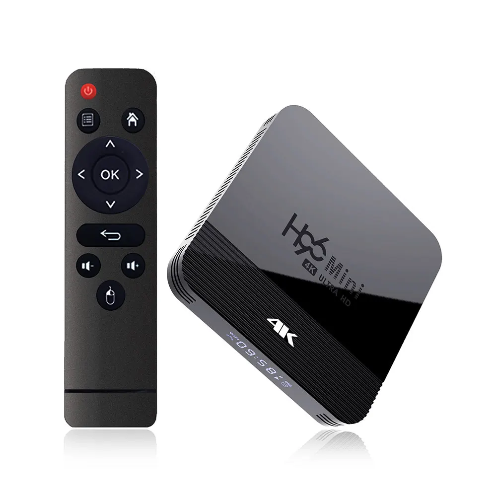 H8 RK3228 set top TV BOX медиа-проигрыватель 4K Dual Band 4 ядра WI-FI приемник 5 г 2,4 Смарт 3D цифровые часы для Android 9,0