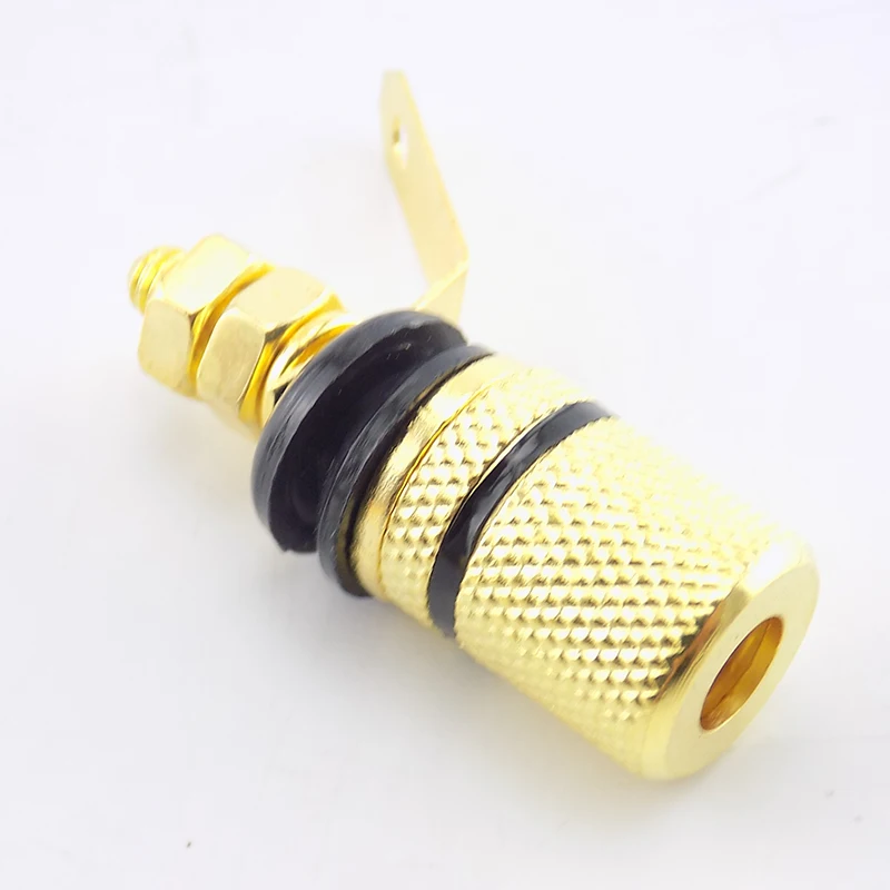 1 пара позолоченные штекеры типа "банан" звукоизоляционные клеммы анти-ударные акустические клеммы Разъем типа "банан" C12