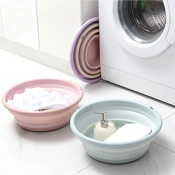 

Portable Folding Bucket Foldable Wash Basin Outdoor Car Wash Bucket Camping Washbasin Fishing Collapsible Basins Cleaning Tools
