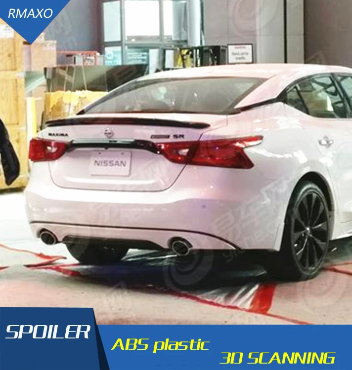 For Maxima Spoiler ABS Material Car Rear Wing Primer Color Rear Spoiler