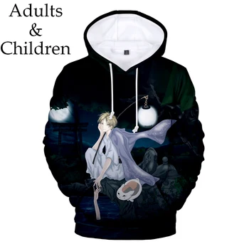 

Hot 3D Natsume Yuujinchou Hoodie Men Women Sweatshirt Autumn Kids Natsume's Book of Friends Hoodies Boys Girls black pullovers