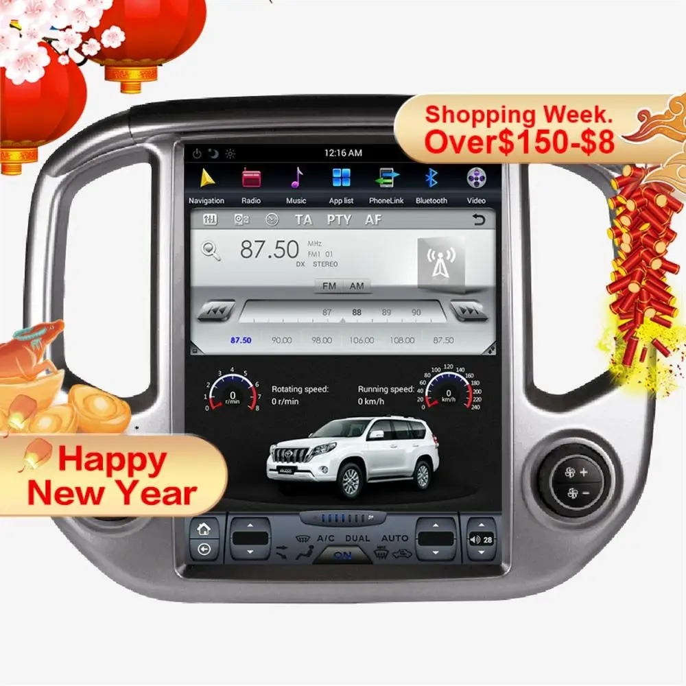 Автомобильный мультимедийный плеер Tesla style большой экран Android для Chevrolet Colorado/GMC CANYO