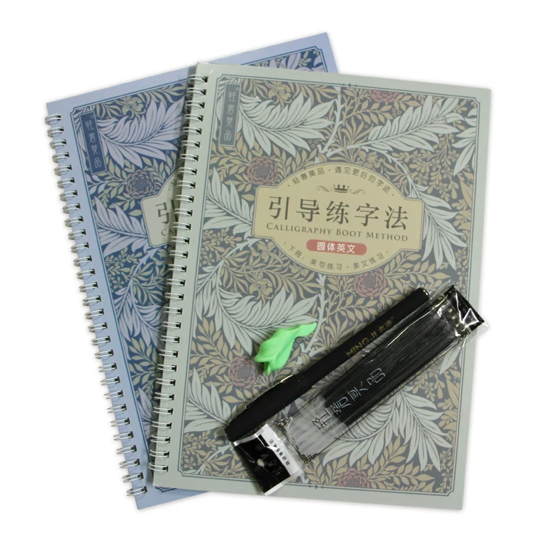 

English Copybook School Circular Font Exercise Book Adult Hard Pen Calligraphy Practice Adult Word Reuse Sticker Italian Italic