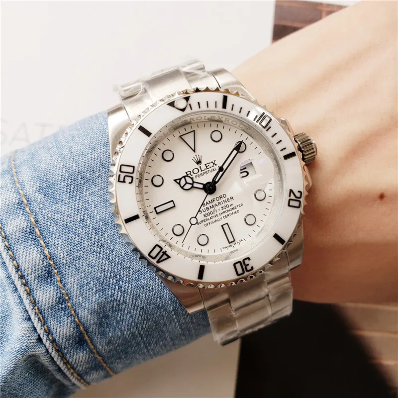 

Rolex- Men's luxury steel strap wristwatch new fashion automatic mechanical watch gift limited edition watch order21