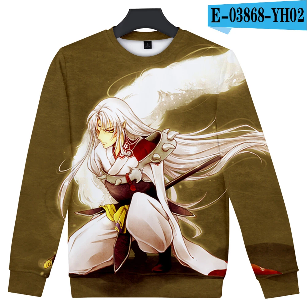 Inuyasha Объемная толстовка с 3D принтом Мужская/wo Мужская рубашка повседневная одежда толстовки с длинным рукавом Harajuku популярный топ - Цвет: 3D