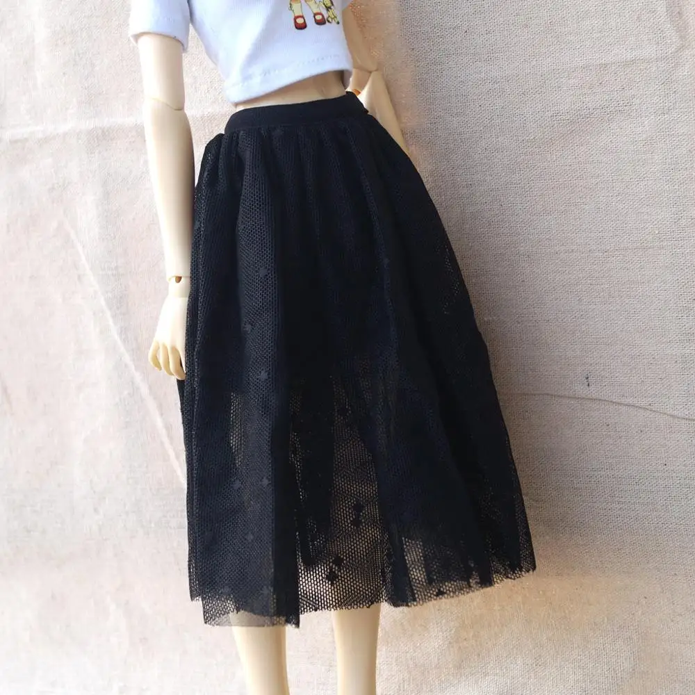 

BJD DOLL Black Dress Skirt Outfits Clothing For 1/4 17" 1/3 24" Tall Female BJD doll MSD SD13 DK DZ AOD DD Doll Wear