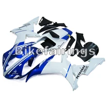 Плоские синие белые Обтекатели для Yamaha YZF1000 R1 2002 2003 мотоцикл литьевой корпус Рабочий комплект Cowling пластиковые панели корпуса