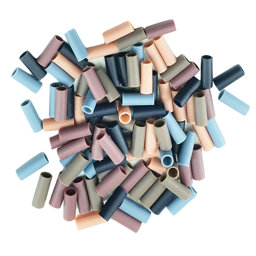 100 шт. эластичная резинка для волос пластиковые трубки поделок украшения