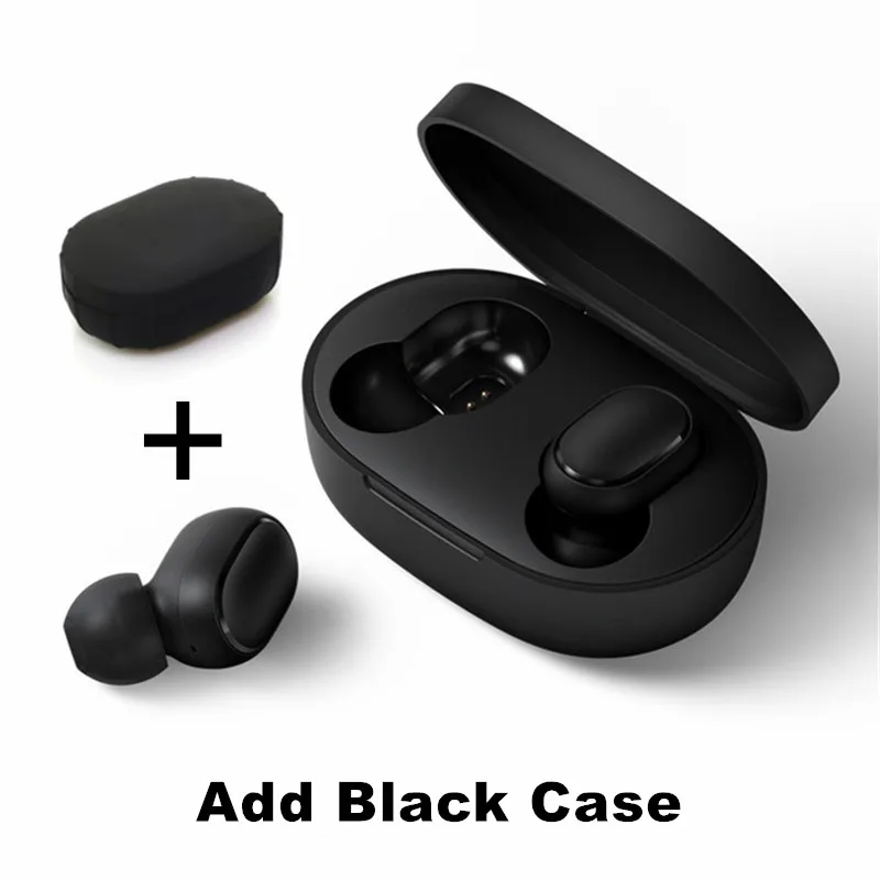 Redmi Black Case Оригинальные наушники Xiao mi AirDots Bluetooth 5,0 Youth Edition mi True беспроводные наушники-вкладыши Bluetooth 5,0 TWS Air Dots гарнитура - Цвет: Redmi Black Case