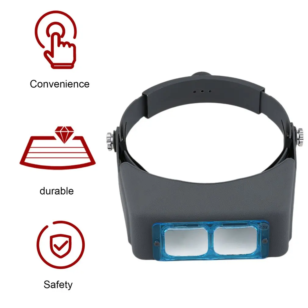 ACEHE шлем Тип увеличительное стекло с двойной головкой объектива носовая Лупа Точное устройство для улучшения зрения повышение