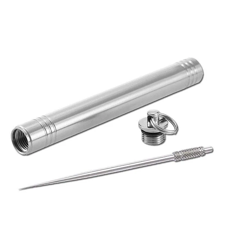 

Outdoor Portable Mini Toothpick Box New Style Creative European Style Titanium Steel Toothpick Holder Sealed Moisture-Proof fang