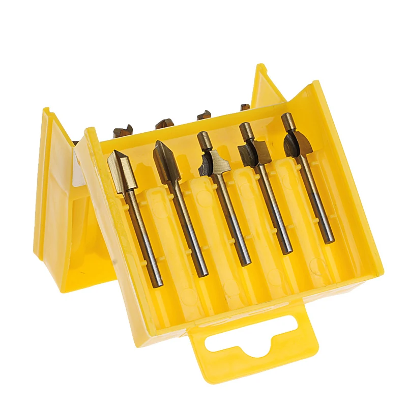 

Drop Shipping 10pcs 1/8" HSS Wood Router Bits 3mm Cutter Milling Fits Rotary Carpenter Tool