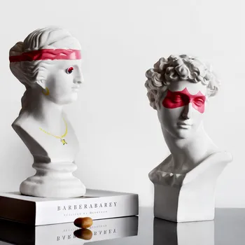 

Simple Luxury Eye Mask Sculpture Statue Crafts Home Decoration R2224 Greek Figurine Resin Venus Goddess Giuliano De' Medici Art