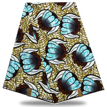 

Wholesale prices！2020 new Guaranteed African wax fabric Veritable Ankara Wax Ghana style Patchwork Sewing TF874
