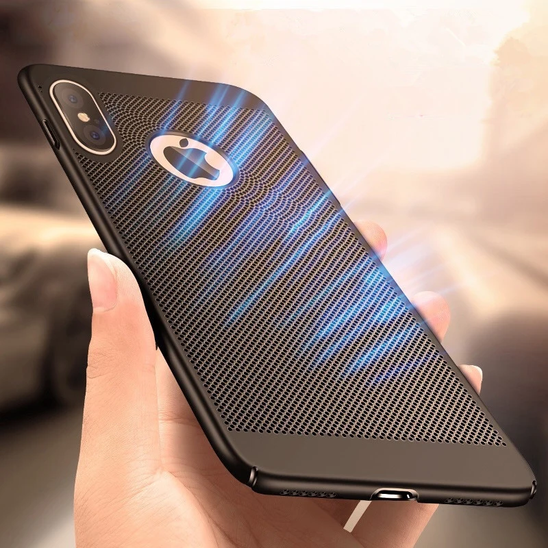 

Heat Dissipation Case For iPhone 11 Pro Max 6.5 2019 Hard PC Hollow Cases For iPhone 11 XS Max XR X 7 8 Plus Cover Thin Coque