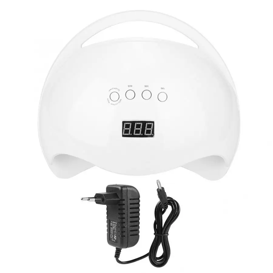 EU Plug Сушилки для ногтей 90 Вт интеллектуальная лампа пониженного напряжения отверждения безболезненная машина лак для ногтей сушилка Маникюрный Инструмент - Цвет: EU Plug