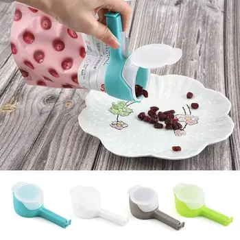 

Plastic Food Bag Cap Kitchen Storage Preserve Sealing Bag Cap Multifunctional Sealing Clip Household Clip Tools X6X00215