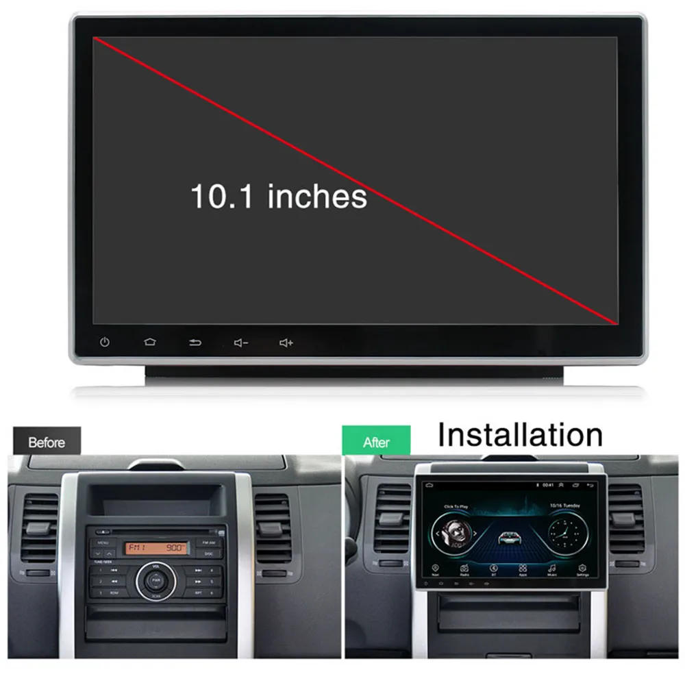 Flash Deal Android 9.1  2Din 2+16G Car Radio Multimedia Video Player Universal Car Auto Stereo GPS Navigation MP5 Player Mirror Link USB FM 6