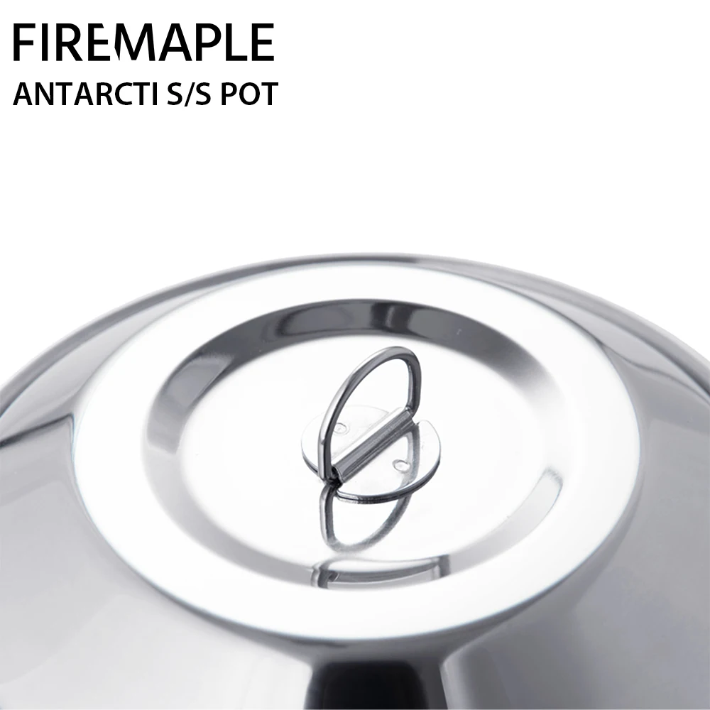 Fire Maple Antarcti Stainless Steel Cooking Pot Outdoor Foldable Camping Cookware S304 1L 402g