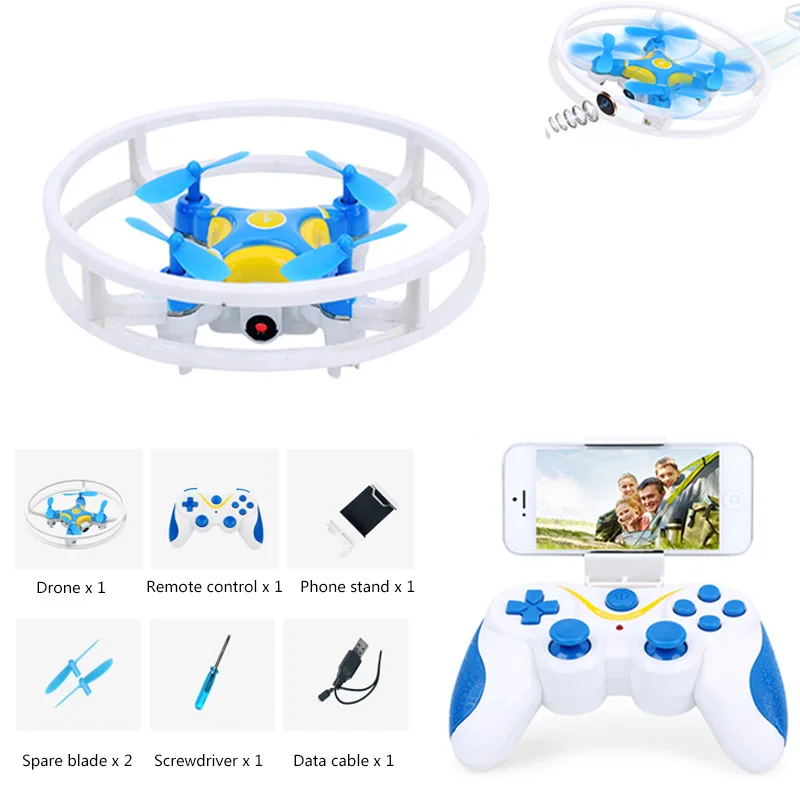 

RC Mini Drone With Wifi Camera 480P HD Voice Gravity Control Headless Mode 2.4G RC Quadcopter VR Mode For Children Outdoor Toys