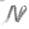 DMLSKY Clasp Music Symbols Lanyard Keychain Lanyards for keys Badge ID Mobile Phone Rope Neck Straps Musician Gifts M4421 ► Photo 3/6