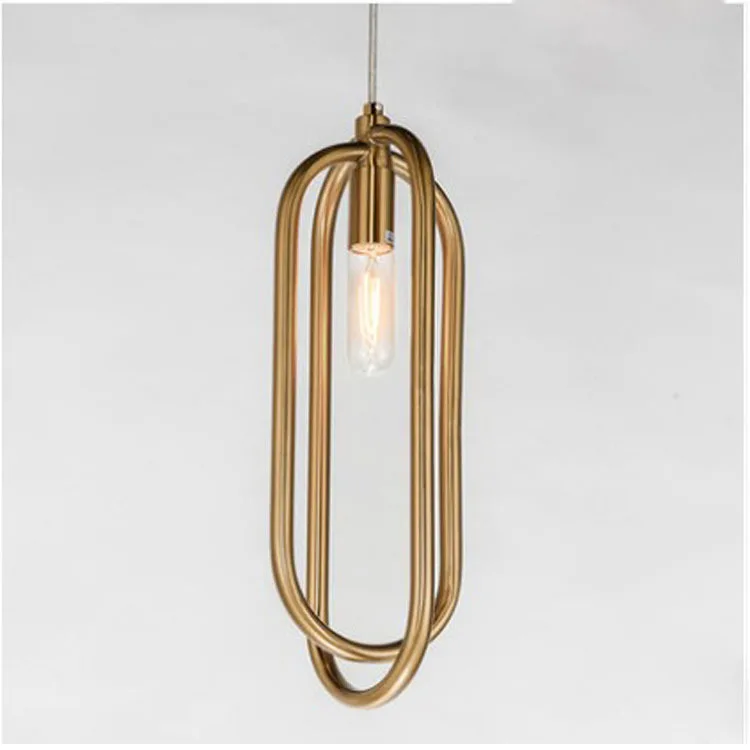 

New Products Post Modern Personality Creative Ring Led Chandelier Atmosphere Living Room Bedroom Restaurant Pendant Lamp