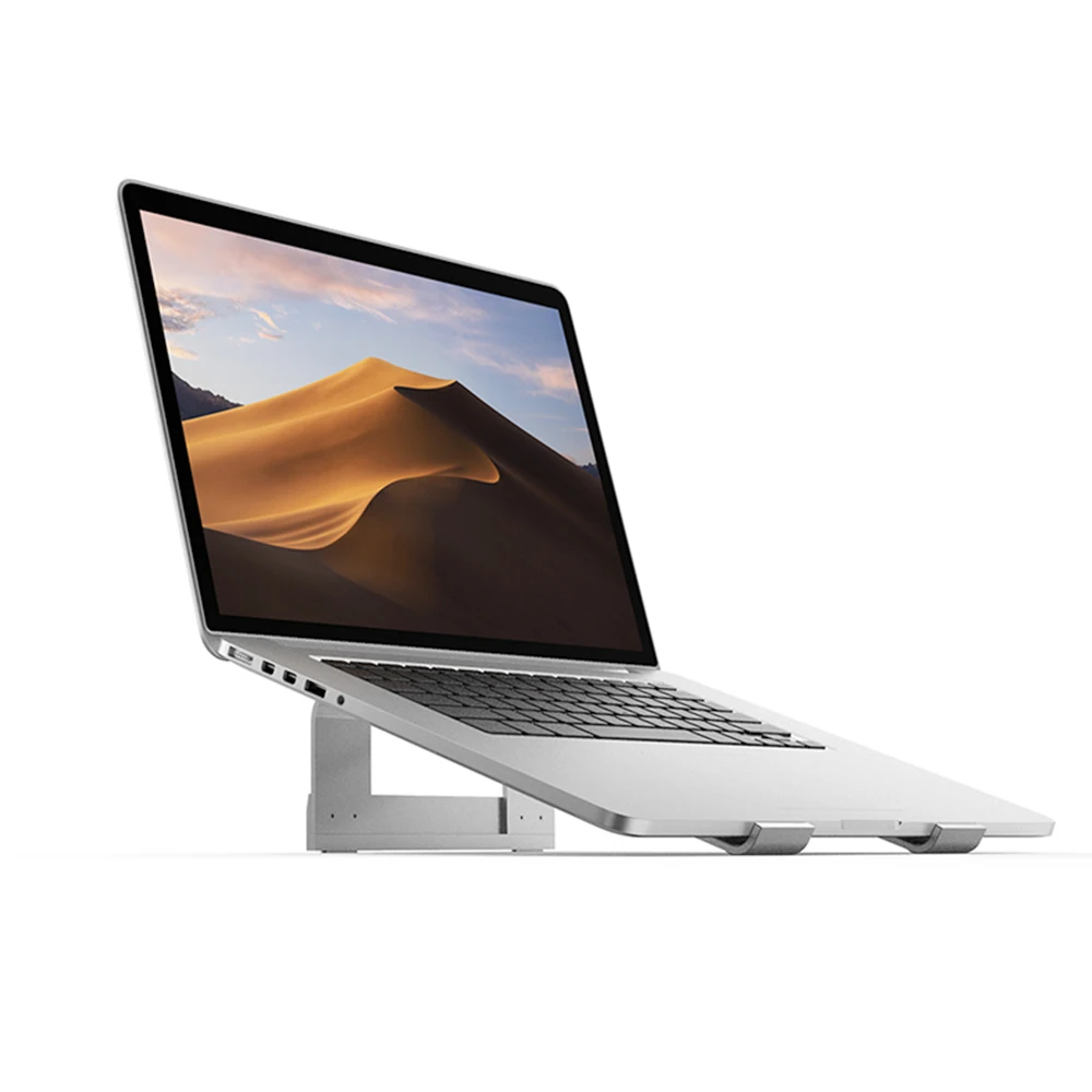 Портативная подставка для ноутбука MacBook Pro вентилируемая из алюминиевого сплава