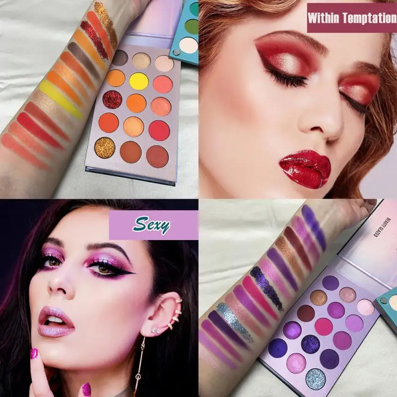 Палетка теней Beauty Glazed 4 слоя матовые Перламутровые тени для век макияж косметика
