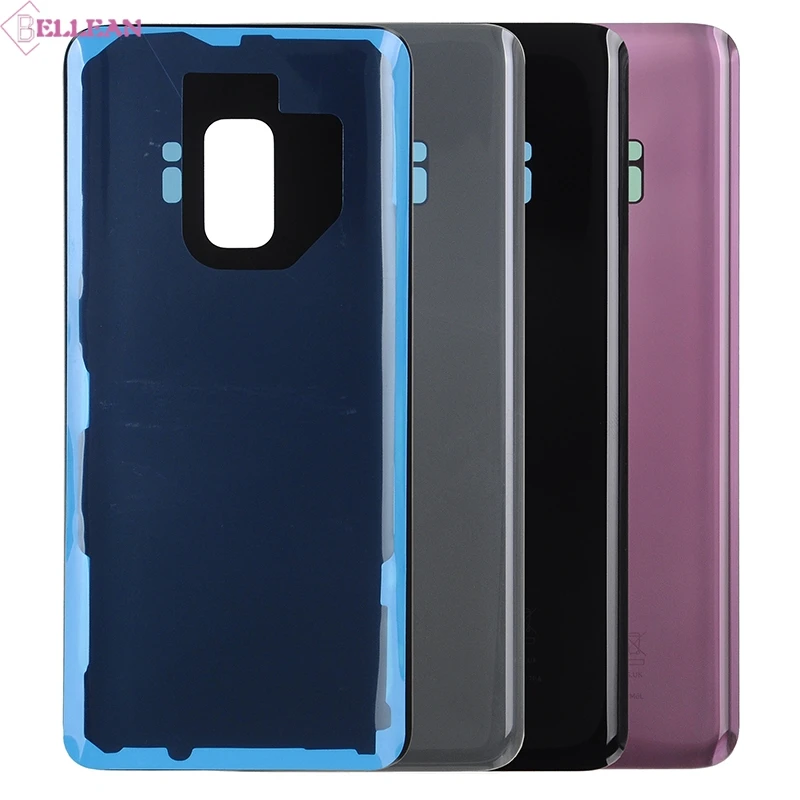 10 шт. HH G960 G965 Крышка батарейного отсека для samsung Galaxy S9 S9 Plus задняя крышка батарейного отсека Дверь Задняя стеклянная крышка корпуса