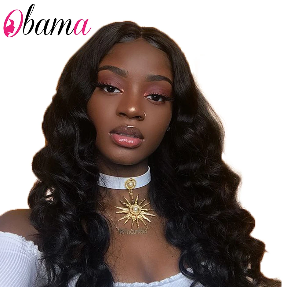 

13x4 150%/180% density Body Wave Lace Front Wigs Remy Human Hair Wig with Baby Hair Pre Plucked Wigs For Women OBAMA Hair