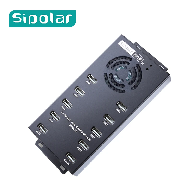 Sipolar a 400 Мульти 10 порт USB 2 0 зарядное устройство с 12v 10A адаптер питания для зарядки