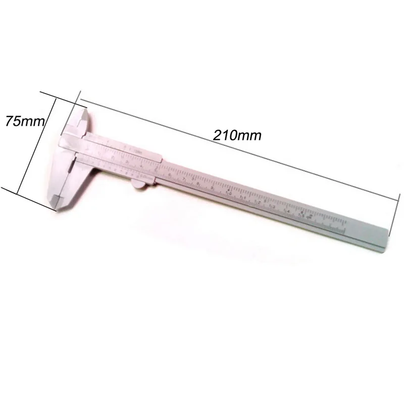 0-80 мм/150 мм 0,5 мм штангенциркуль двухуровневый Пластиковый штангенциркуль измерительный студенческий мини-инструмент линейка DIY Изготовление моделей