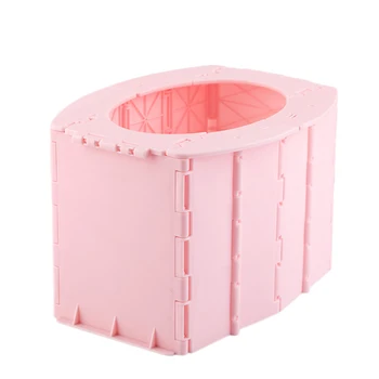 

Portable Baby Potty Toilet Seat Car Travel Camping Kids Potty Training Seat Children's Folding Toilet Pink