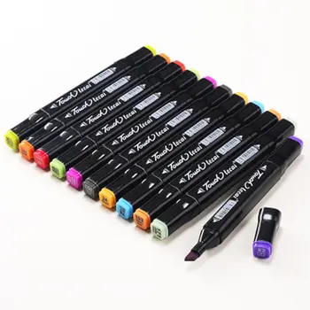 

Waterproof Permanent Paint Markers Pen Set Animation Sketch Marker Dual Head Drawing Art Brush Pens