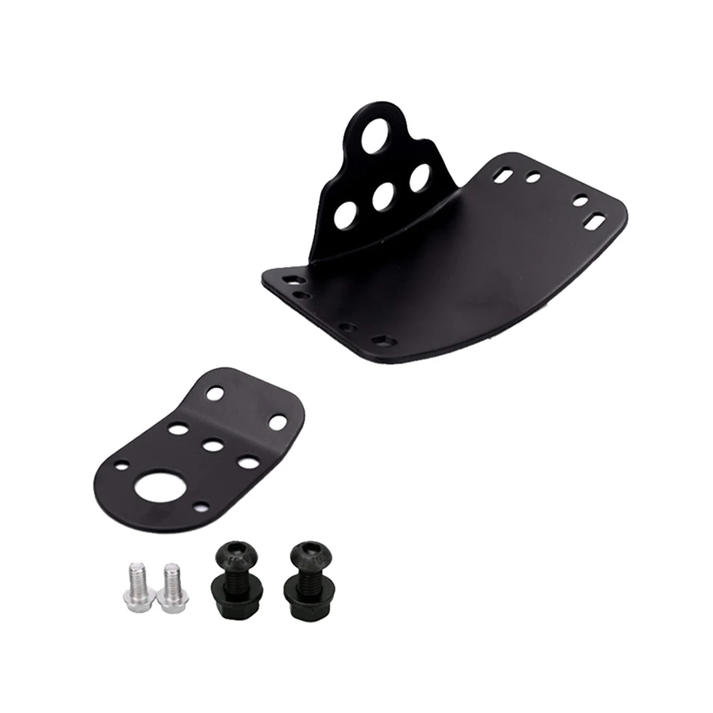 Side Mount License Plate Number Lamps Bracket Kit Holder For Harley Chopper