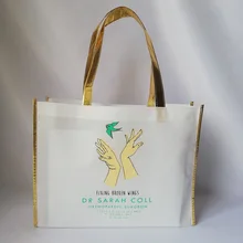 500 шт/лот стильные нетканые рекламные сумки для покупок на заказ многоразовые сумки для продуктовых магазинов или других розничных магазинов