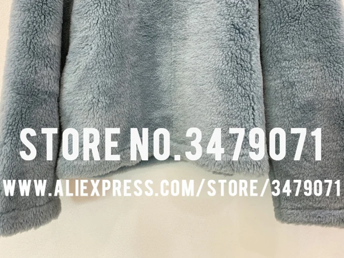 Высокое качество Пуловер серый синий мех все-в-одном пальто женская теплая плюшевый мишка мех повседневное пальто толстое пальто