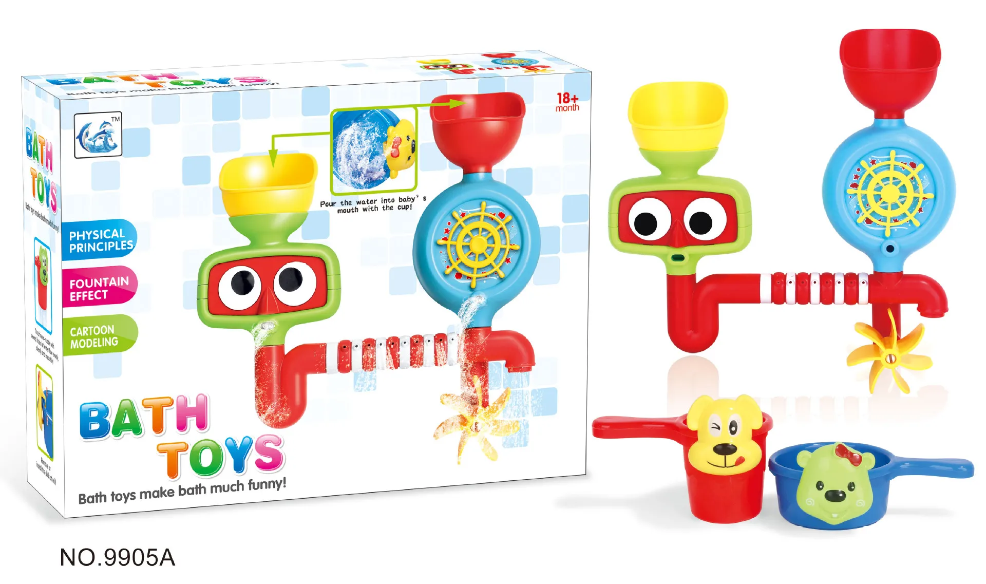 Children Baby Bath Toy Sunflower Shower Water Spouting Infant Boys And Girls Play with Water Play Water Rotary Table Toy